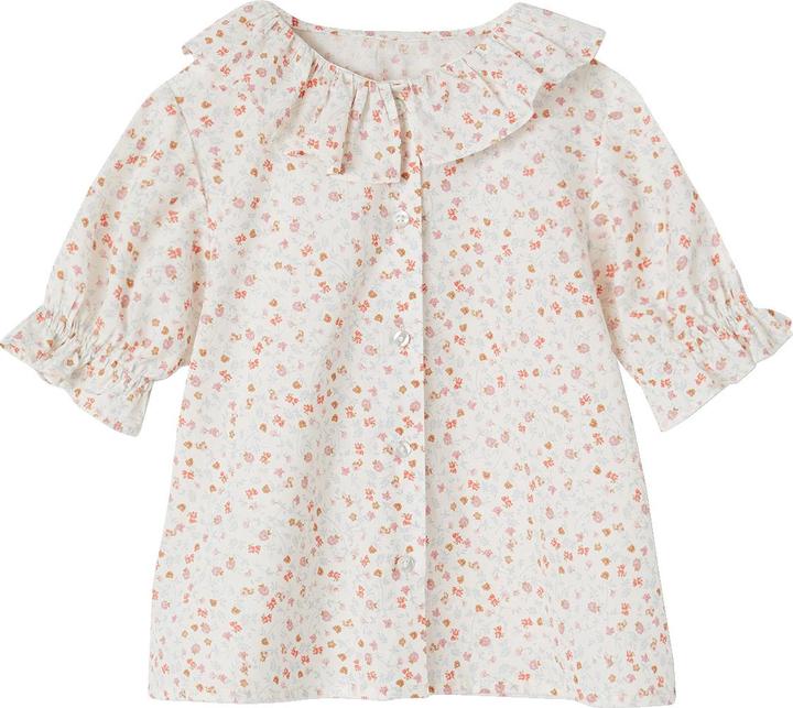 Image du produit Vertbaudet Blouse fille en mousseline avec col (110)