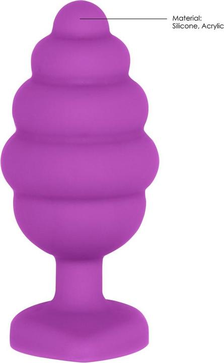 Produktbild Ouch! Extra Large Ribbed Diamond Heart Plug