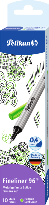 Produktbild Pelikan Fineliner 0,4mm 96 hellgrün (Hellgrün, 1 x)