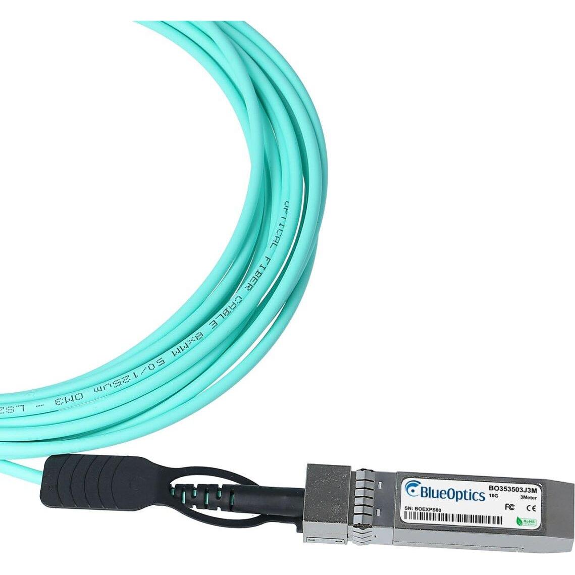 Thumbnail - BlueOptics Cisco SFP-10G-AOC10M kompatibles AOC SFP+ BO353503J10M, Transceiver, Orange