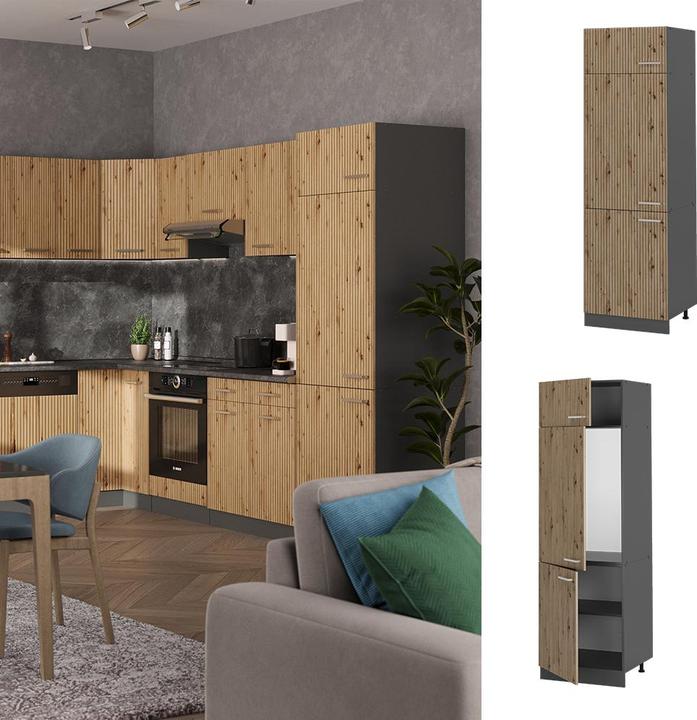 Produktbild Vicco Kühlumbauschrank R-Line (60 x 57.20 x 207 cm)