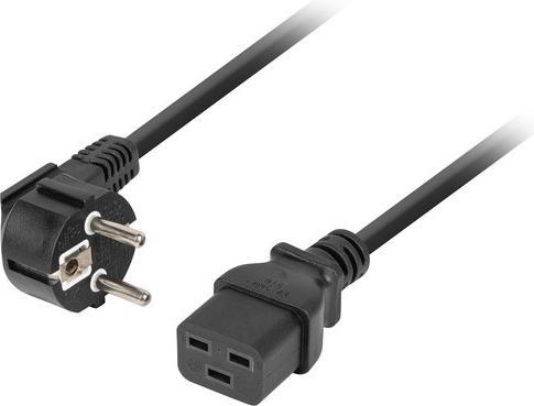 Actual product image Lanberg CA-C19C-10CC-0018-BK power cable for serveris CEE 7 / 7-> C19 16A 1.8m (1.80 m)