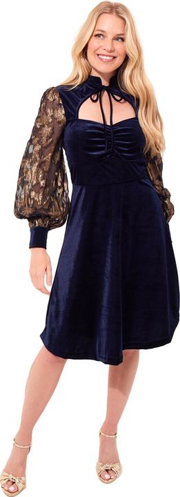 Immagine prodotto Joe Browns Contrast Embroidered Sleeve Velour Dress (44)