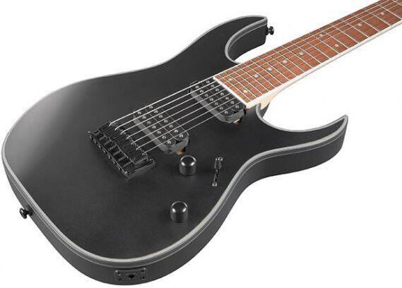 Actual product image Ibanez RG7421EX Electric Guitar, Black Flat (Electric guitar, Sapeli)