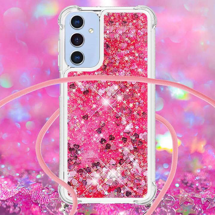 Actual product image Cover-Discount Galaxy A17 / A26 - Glitzer Hülle mit Kordel (Samsung Galaxy A26, Samsung Galaxy R)