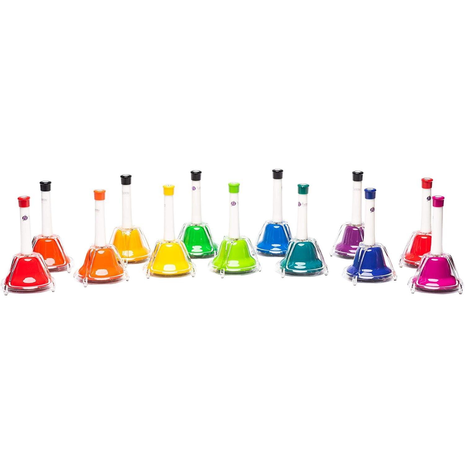 Fuzeau 13 gestimmte Glocken zum Schlagen, 2-in-1-Set, farbig, ab 3 Jahren (70610)