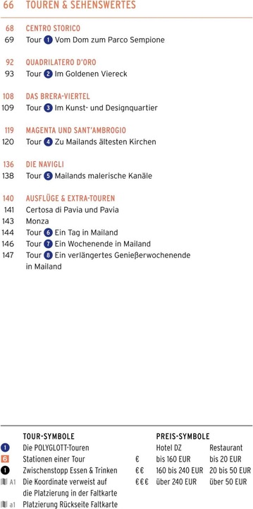 Immagine prodotto on tour Reiseführer Mailand (Tedesco, Susanne Kilimann, 2019)