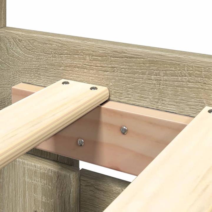 Actual product image VidaXL Bed frame with headboard (160 x 200 cm)