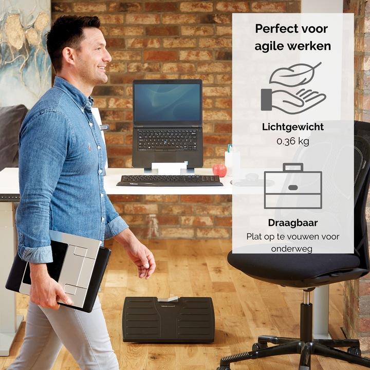 Actual product image Fellowes HYLYFT Notebook Stand Stainless Steel