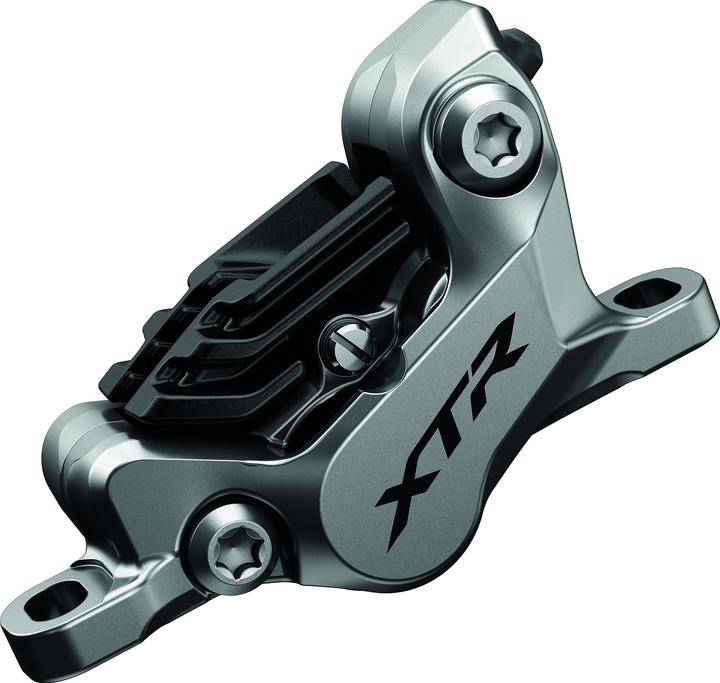 Shimano Pinza freno XTR BR-M9120 PM Pastiglie in resina con dischi Box (Freno anteriore, Anteriore + Posteriore, Freno posteriore, Pinza freno, 4)