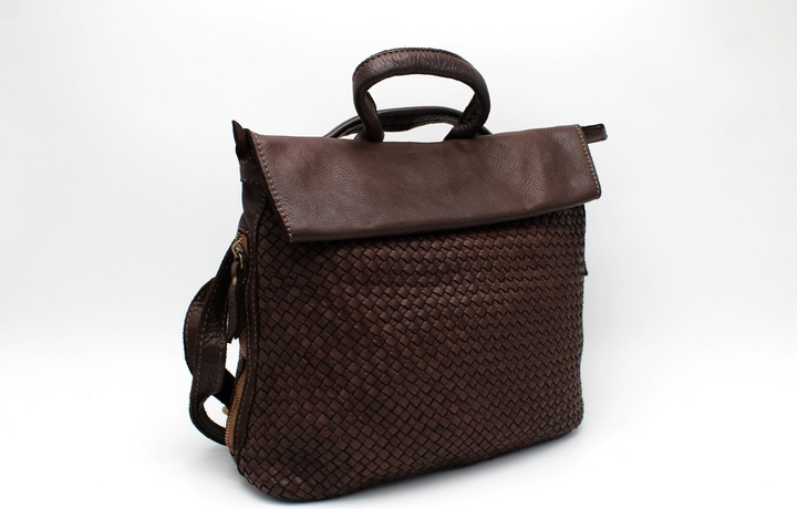 Image du produit Only-Bags.Store Sac à dos et sac à bandoulière en cuir tissé Soft Totes