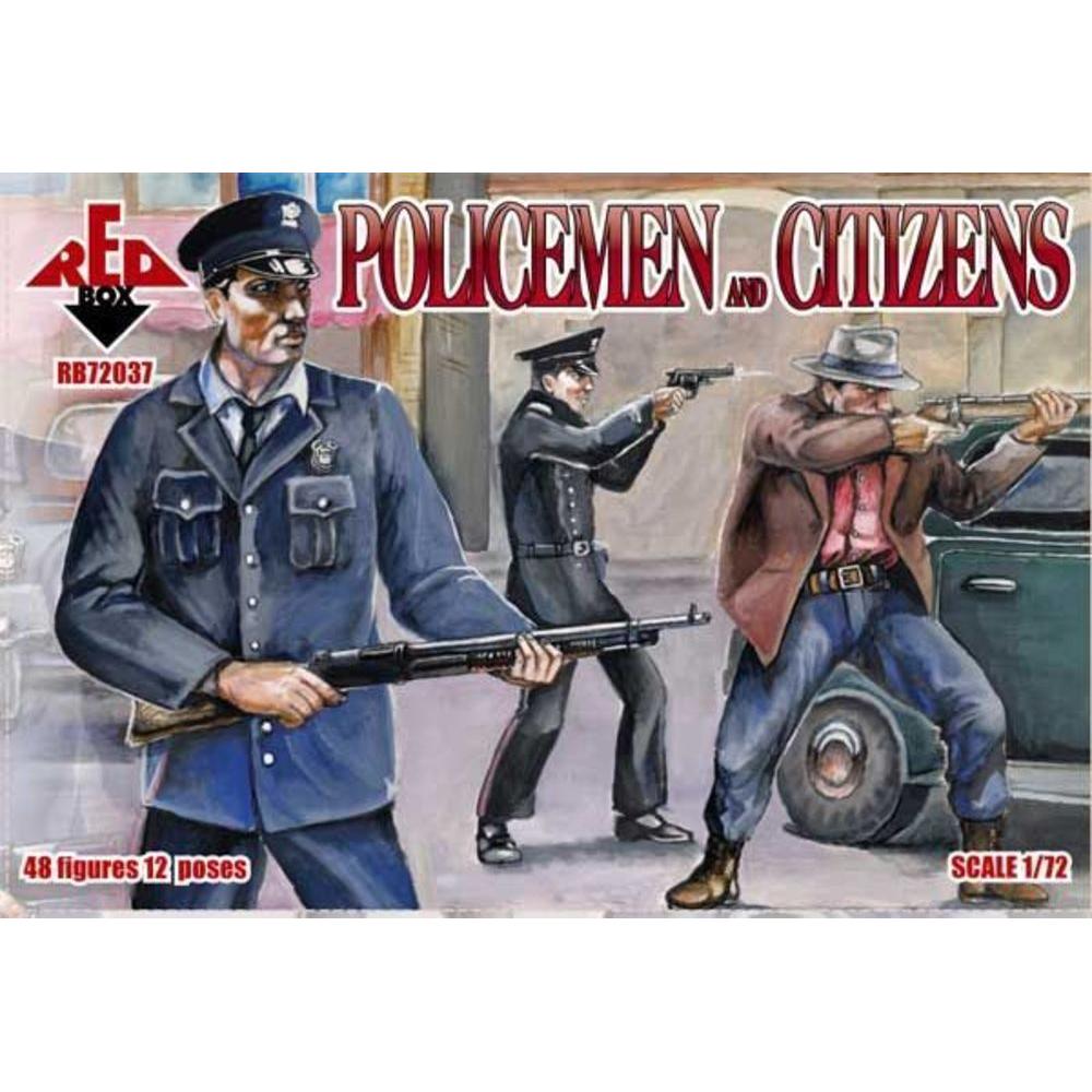 Red Box Policemen and citizens