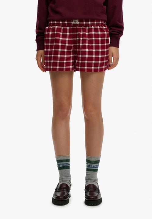 Produktbild Superdry Karierte Baumwollshorts mit Elastikbund (L)