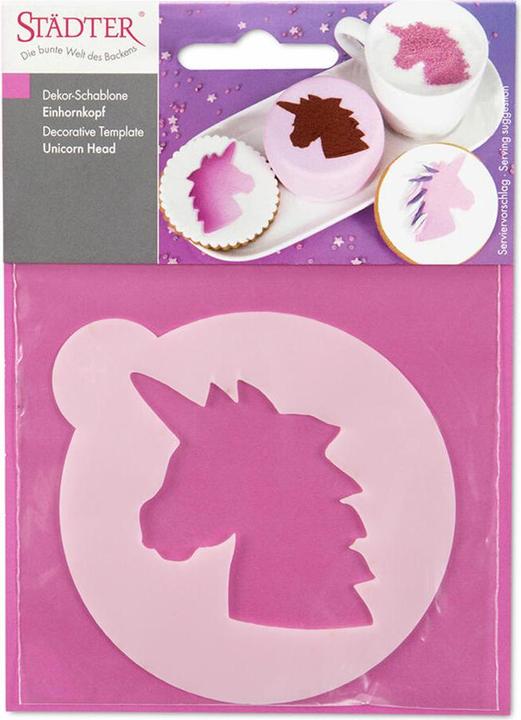Image du produit Städter Dekor-Schablonen Einhornkopf