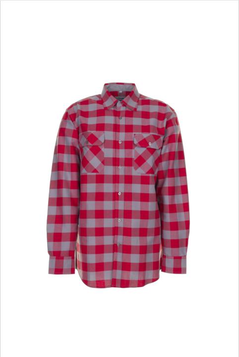 Produktbild Planam Squarehemd 1/1 Arm rot/zink 37/38 39/40 (40)