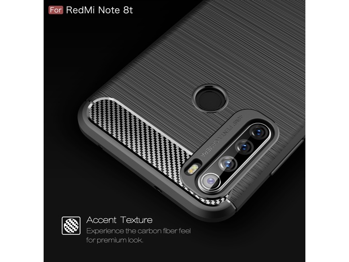 Immagine prodotto Screenguard Xiaomi Redmi Note 8T Cover Carbon Brushed Soft TPU (Xiaomi Redmi Note 8T)
