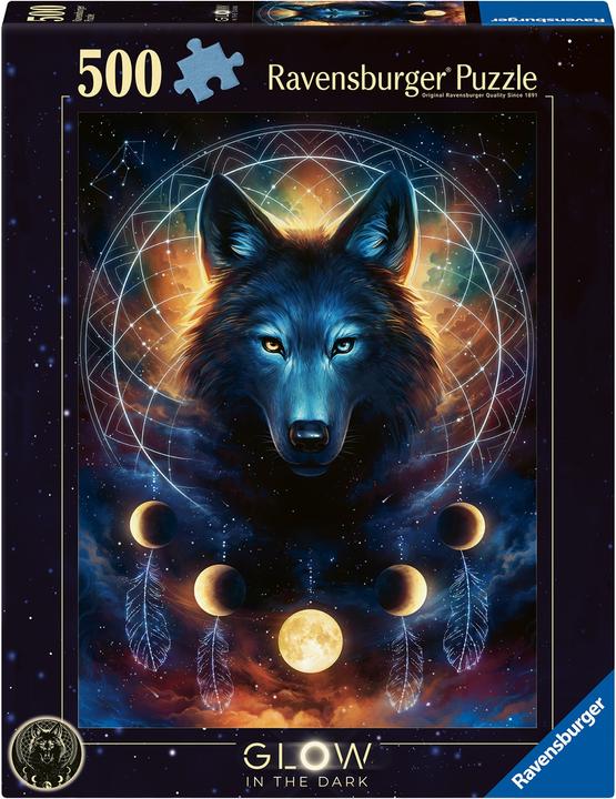 Produktbild Ravensburger Leuchtender Wolf (500 Teile)