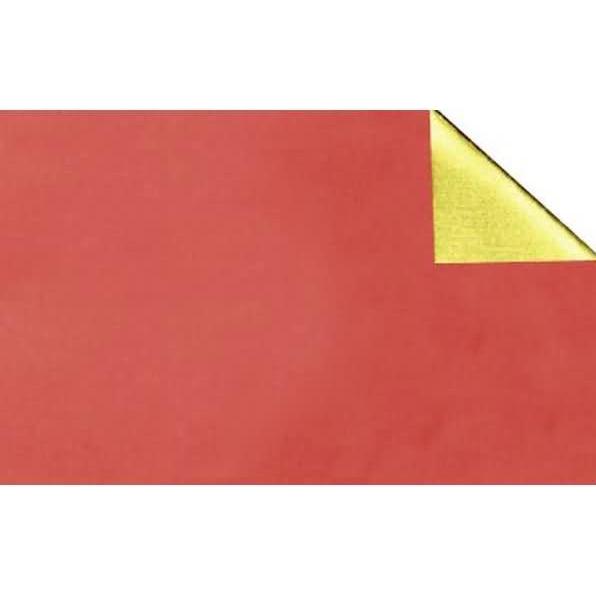 Ursus, Bastelpapier, Alu-Bastelfolie Rolle 10mx50cm gold/rot glänzend (1 x)