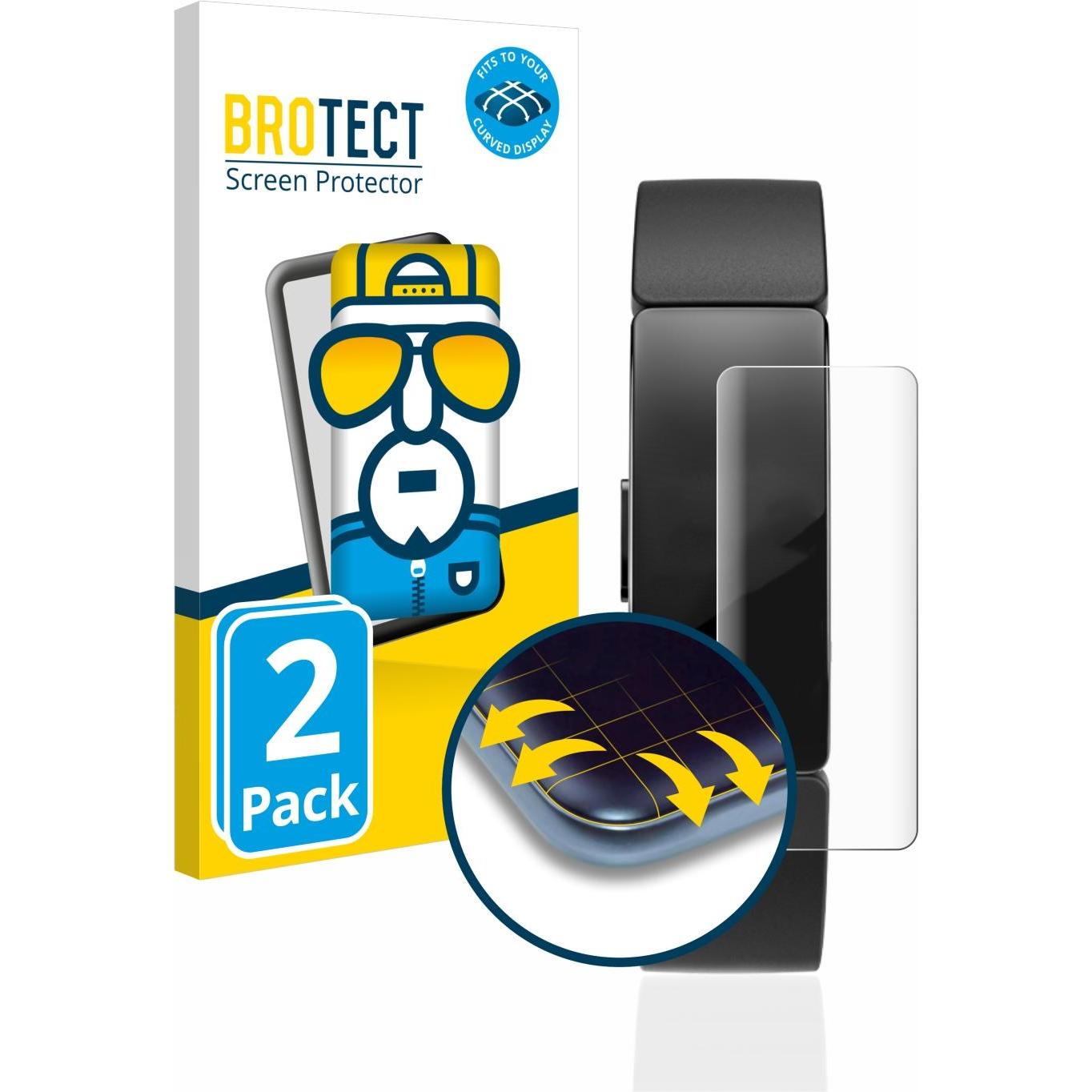 BROTECT Full-Cover Displayschutz, Smartwatch Schutzfolie, Transparent
