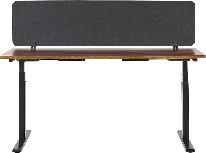 Immagine prodotto Beliani Divisorio per scrivania grigio scuro 130 x 40 cm WALLY (130 x 40 cm)
