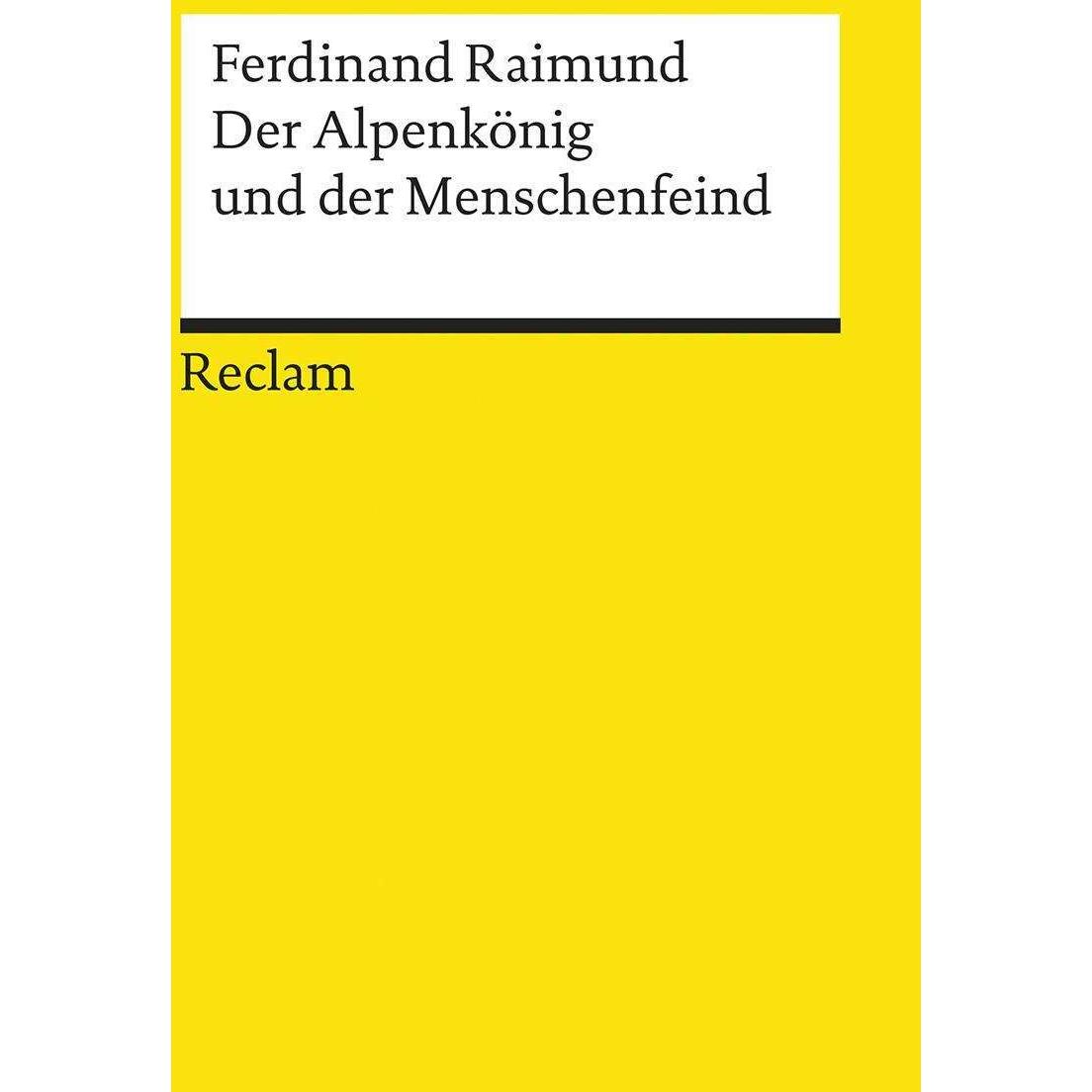 Der Alpenkönig und der Menschenfeind, Belletristik von Ferdinand Raimund