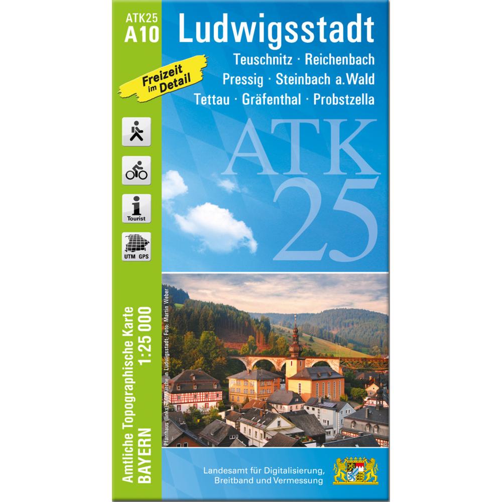 ATK25-A10 Ludwigstadt (Amtliche Topogra, Landkarte