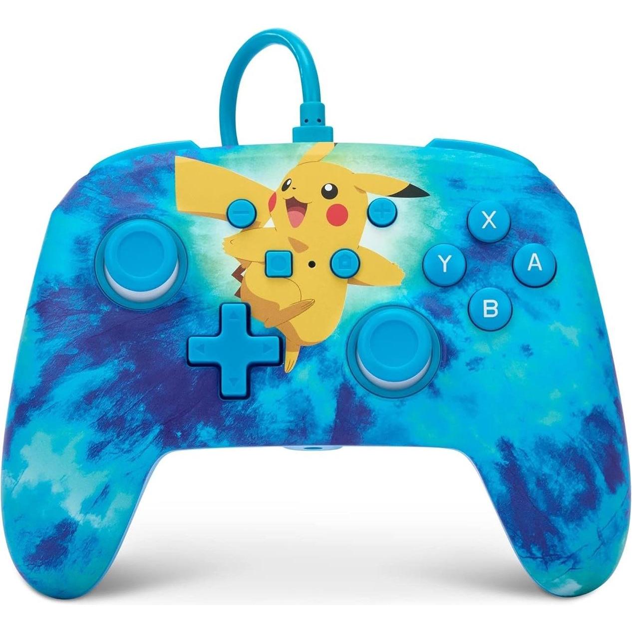 PowerA Manette switch Tie Dye Pikachunintendo Switch (Switch), Controller gaming, Multicolore