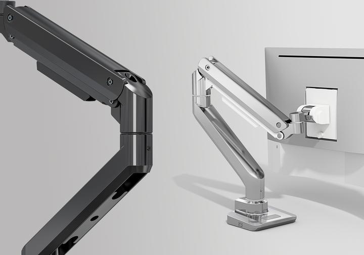 Actual product image Mozi Infinity Line Monitor Arm, polished aluminum (49")