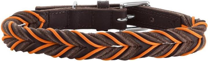 Produktbild Hunter Dogcollar Solid Education Cord M-L (60), dark brown/orange - (69319) (M, L, Hund, Allgemein)