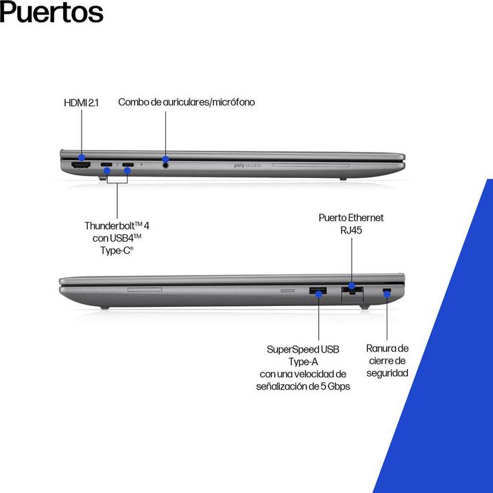 Produktbild HP ZBook 8 G1i 16 inch Mobile Workstation PC Wolf Pro Security Edition - Data Science (16", 1000 GB, 64 GB, Nummernblock)