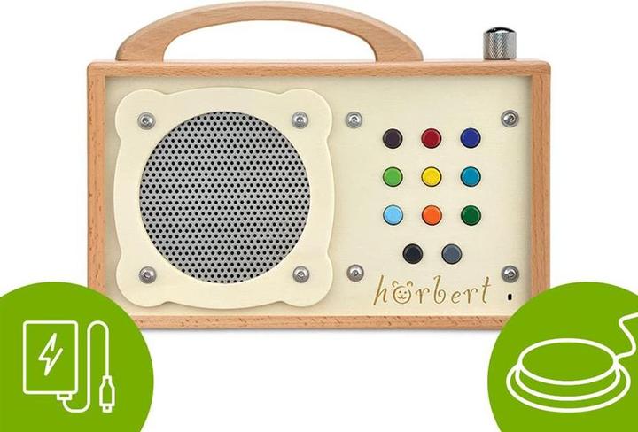 Actual product image Hörbert Accessible 11 buttons with USB-C connection and socket