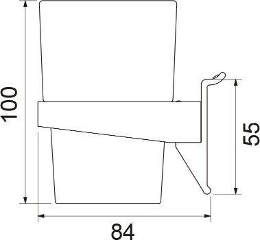 Produktbild OK-Line Glashalter Wall System (1 Stk.)