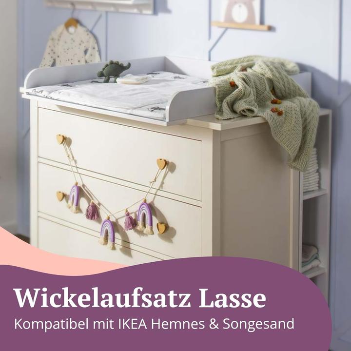 Image du produit Puckdaddy Wickelaufsatz Lasse für Hemnes und Songesand Kommoden