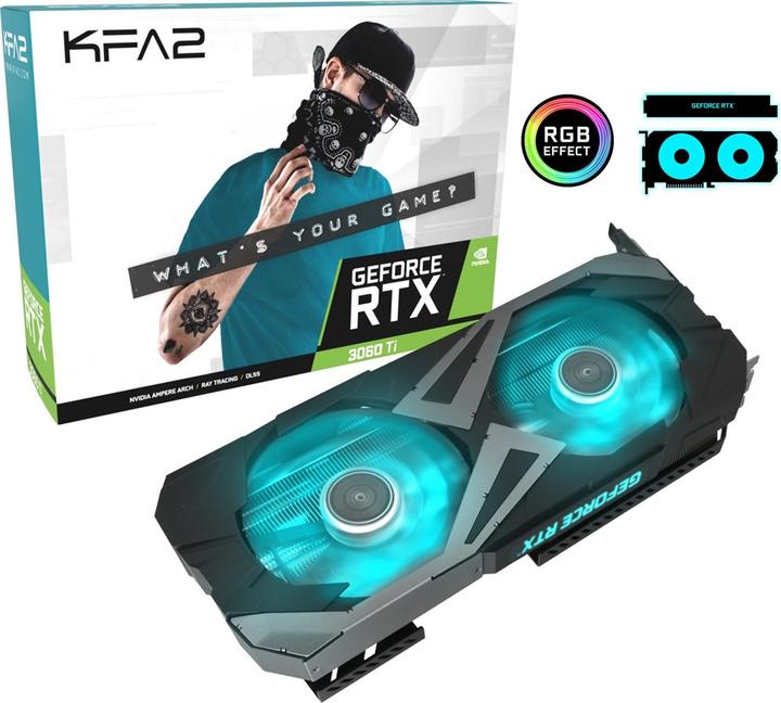 Produktbild KFA2 GeForce RTX 3060 Ti EX LHR (8 GB)