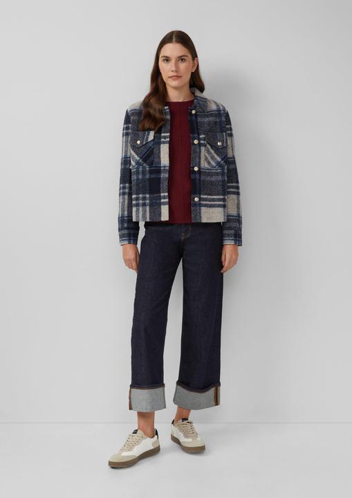 Produktbild s.Oliver Strickpullover Strickpullover mit Stehkragen und Fledermausärmeln (38)