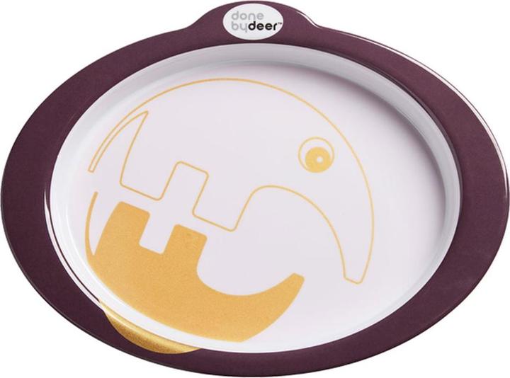 Actual product image Done by Deer Children's plate, Contour, dark pow./gold