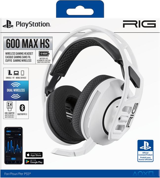 Immagine prodotto Bigben OLP Cuffie Gaming RIG 600 PRO HS White (Cablato, Senza fili)