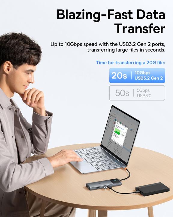 Immagine prodotto Baseus Metal Gleam (USB-C, 10 porte)