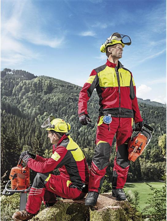 Actual product image Kübler elastic braces for chainsaw protection pants