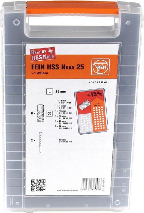 Image du produit Fein Kit de carottage 63134999061 1 S (12-22 mm)