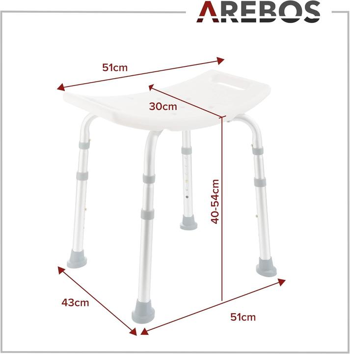 Produktbild Arebos Badhocker (100 kg)