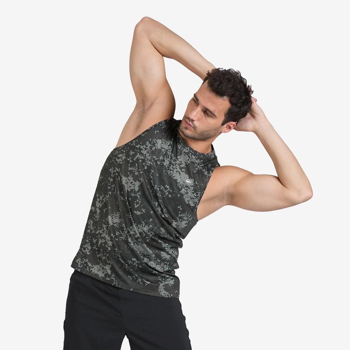 Produktbild Domyos Tank Top Herren atmungsaktiv - khaki (L)