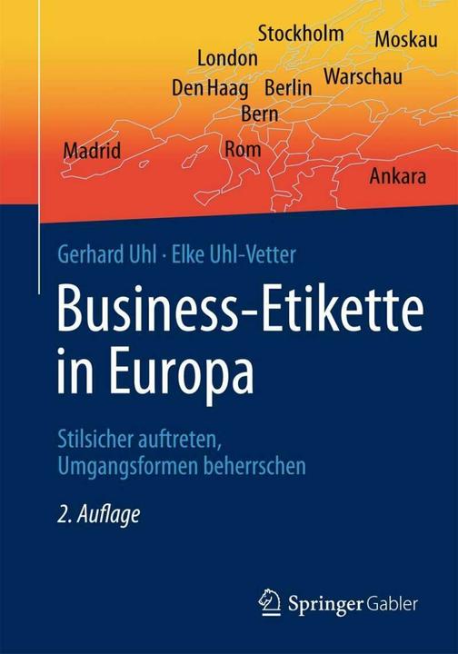 Produktbild Business-Etikette in Europa (Deutsch, Elke Uhl-Vetter, Gerhard Uhl, 2013)