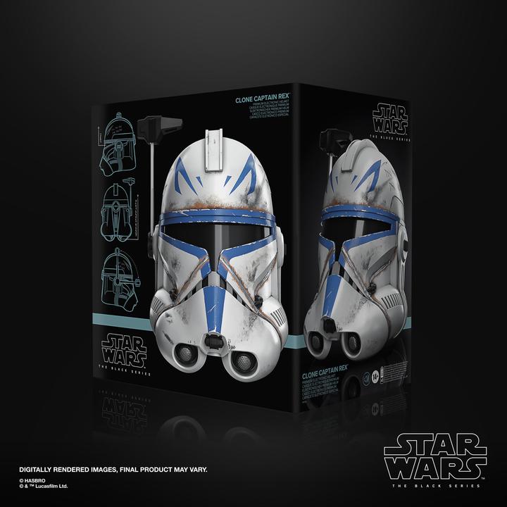 Produktbild Hasbro Star Wars The Black Series elektronischer Klon Captain Rex Premium Helm, Rollenspielartikel zu Star