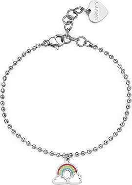 Actual product image Sagapo S'Agapo Playful Rainbow Steel Bracelet Smile Ssm011