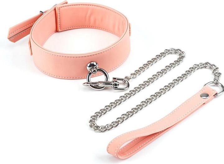 Produktbild Liebe Seele Pink Organosilicone - Halsband mit Leine (Vegan & Nickelfrei)