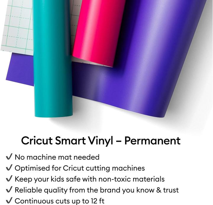 Actual product image Cricut Smart Vinyl Permanent Joy Xtra 24,1x91,5cm 1 sheet White (P)
