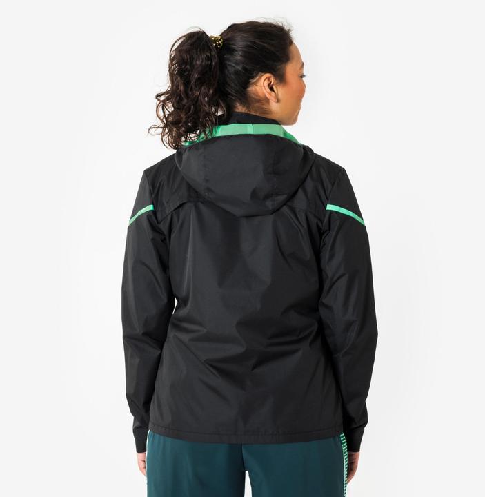 Produktbild Kipsta Damen Fussball Regenjacke - Viralto schwarz/grün (L)