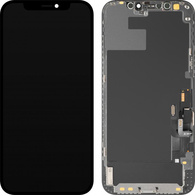 MP Display Unit fur iPhone 12 / 12 Pro, OLED Diagnostic Version, Aftermarket, Black (Display, Apple iPhone 12, Apple iPhone 12 Pro), Pezzi di ricambio