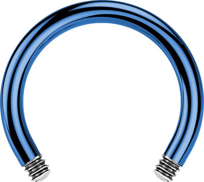Image du produit Star Piercing Barre Micro Circular Barbell bleu foncé (Titane, sans laiton)